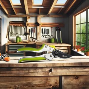 กรรไกรตัดเล็มอลูมิเนียมด้ามจับขนาด200มม. พร้อมใบมีดโลหะและสวิตช์ไนล่อน - Product Image 1