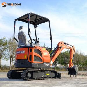 Mini-excavatrice EPA 1,8 tonne/3 tonnes, type chenilles, avec godet hydraulique, petite micro-excavatrice, mini tracteur-excavateur, livraison gratuite - Product Image 3