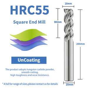 Cheaper <strong>End</strong> Milling For Aluminum Wood <strong>End</strong> Milling Soild Carbide 3 Flute <strong>End</strong> <strong>Mills</strong> HRC55 For CNC - Product Image 4