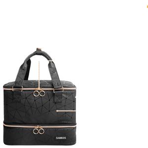 Sac à déjeuner isotherme vintage grand format avec motif léopard, imperméable, fermeture éclair, logo personnalisé, glacière pour pique-nique, vin, boissons - Product Image 1