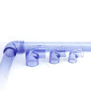 2021 Chất Lượng Cao Nhà Máy Trực Tiếp Bán Nóng Sản Xuất 3/4 Inch Rõ Ràng Nhựa PVC Ống Phù Hợp Cho Khuỷu Tay Coupler 90 Uốn Cong Ống - Product Image 3