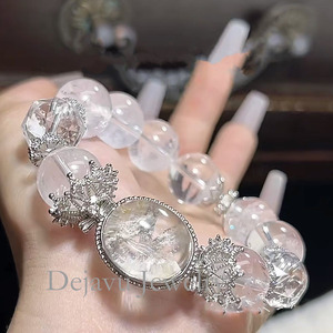 สร้อยข้อมือคริสตัลสำหรับเด็กผู้หญิงของขวัญสีขาวใหม่ตามธรรมชาติ - Product Image 2