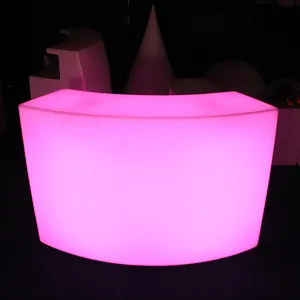 Muebles LED para club nocturno, mesa de Bar de cóctel con Control remoto brillante, 16 colores