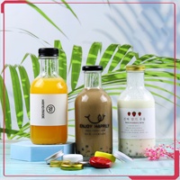 Offre Spéciale 500ml 16oz Bouteille en verre avec Bouchon en aluminium Pour Thé au lait de Jus de Café