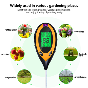 เครื่องวัดความชื้นในดินแบบพกพาเครื่องวัดค่า pH ในดินเครื่องทดสอบความชื้นในดินสำหรับฟาร์มสวนพืชเครื่องมือ - Product Image 3