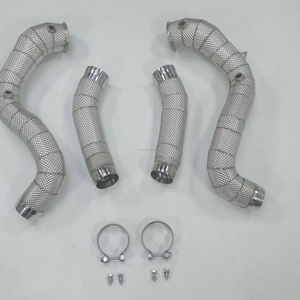 RD Mercedes C63 / C63s W205 Downpipe High-Flow Mandrel Bent One-Piece Exhaust for AMG 2015-2021 - Product Image 4