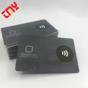 Stylish 14443 Custom Hard Plastic UV Print Smart NFC Card With Tap And Qr Code For Payment