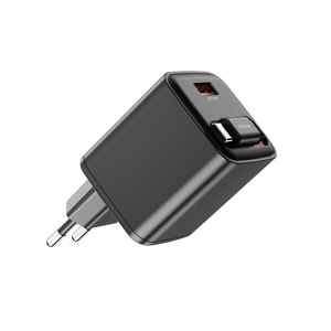 <strong>Multi</strong> Port Retractable USB-C 30W GaN Smart Foldable Wall Plug Cable Compatible EU/US Socket OTP Laptop Phone <strong>Charger</strong> - Product Image 3