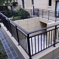 Villa Konstruktion Modernes Metall Dekorative Aluminium Sichtschutz Geländer Pulver beschichteter Garten Handlauf