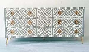 Direct Factory Supply Traditional Handmade Bone Inlay <b>Drawer</b> Storage Cabinet for Elegant Interior Styling At Discounted Price - Product Image 5