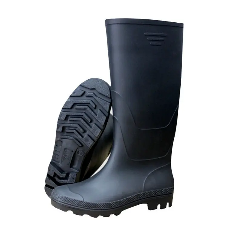 Hot sales style CE standard waterproof construction pvc rain boots anti acid alkali oil resistant colliery protective gumboots