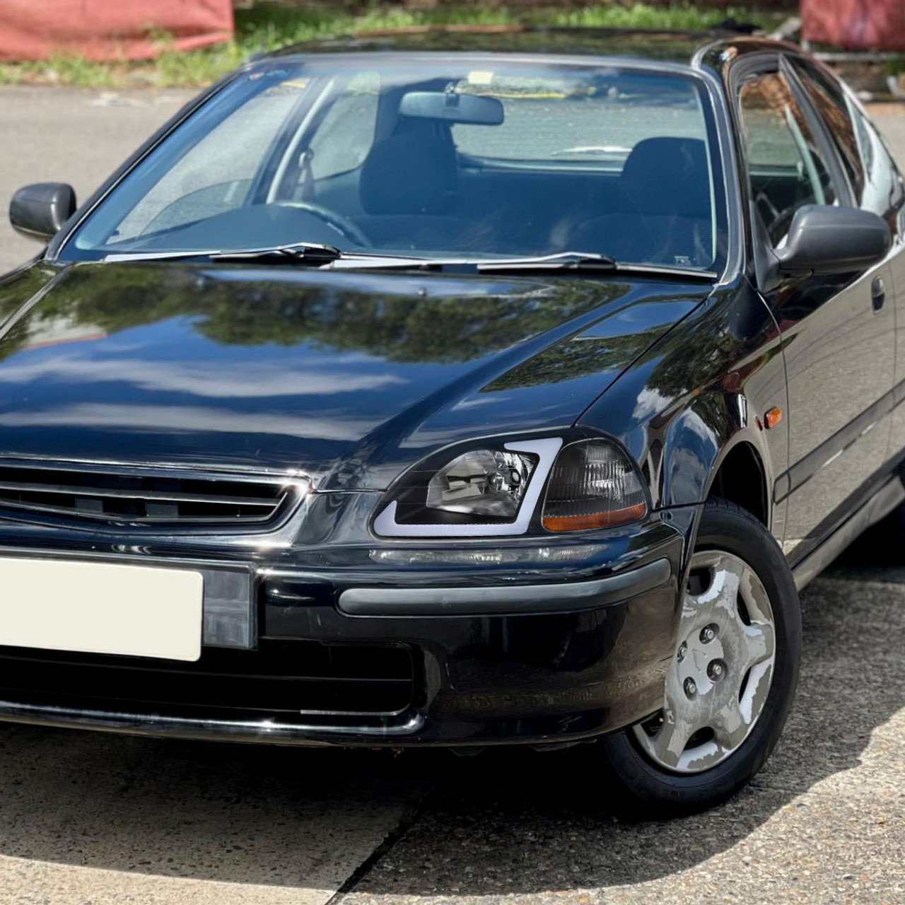Apply to JDM Headlight LED DRL for Honda Civic 1996-1998  EK EJ  Car Head Lamp Fit LHD Auto Parts Image 3