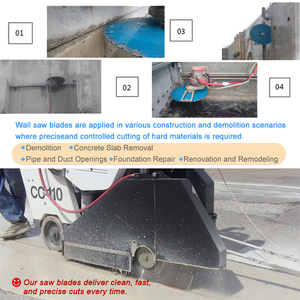 Lame de scie murale diamantée de grande taille 800 mm pour la découpe de béton armé de démolition - Product Image 5