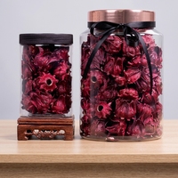 Boîte de fleurs séchées naturelles sans soufre de roselle et d'hibiscus 10kg, thé fleuri en gros, fleurs entières expédiées de Xinyouju Guangxi