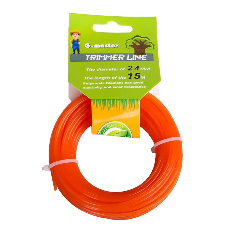 2.4mm 3mm 1LB Grass Nylon Line Round Square Brush Cutter Strimmer Trimmer Wire LineGrass Trimmer Head Long Roll Mowing Wire