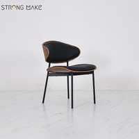 Sièges d'hôtel modernes du milieu du siècle fournitures de comptoir de bar intérieur café café Tables et chaises en bois ensemble pour Restaurant