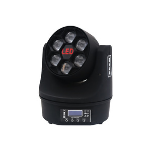 Luz láser de haz Jiechuang Beehive de 6 cabezales móviles para escenario, ideal para ambiente de fiesta KTV, venta directa de fábrica - Product Image 5