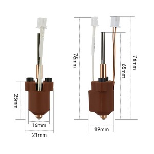 Kit de tête de fusion en céramique K1C avec buse 3D et gorge en alliage de titane pour imprimante 3D - Product Image 1