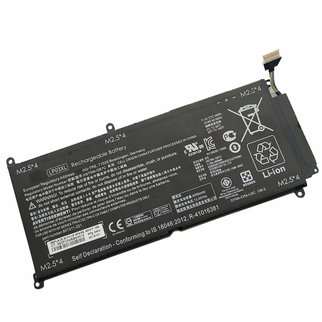 LP03XL Original Laptop Battery 11.4V 4680mAh (55Wh) 3cell for HP Envy Notebook Battery
