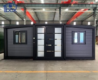 Maison conteneur préfabriquée extensible 40Ft 30Ft 20Ft 10FT, Villa modulaire pliable en acier léger, Tiny Home préfabriquée