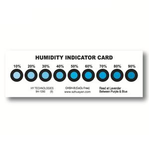 Custom 9 Point Cobalt Free Halogen Free Moisture Proof Test Display Humidity Indicator Card - Product Image 1