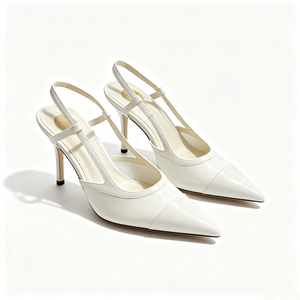 Luxury <b>Burgundy</b> Patent Leather Slingback Pumps Pointed Toe Stiletto <b>Heel</b> 9cm Solid Summer Autumn Height Increasing Dress Shoes - Product Image 3