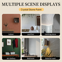Peinture artistique Yajingshi, finition mate, anti-moisissure, imperméable, sans formaldéhyde, construction facile, pour murs de showroom