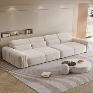 Sofá Tapizado Suave, Muebles Modernos para Sala de Estar, Sofá de Tela de Terciopelo, Diseño Minimalista Popular para el Hogar - Product Image 1
