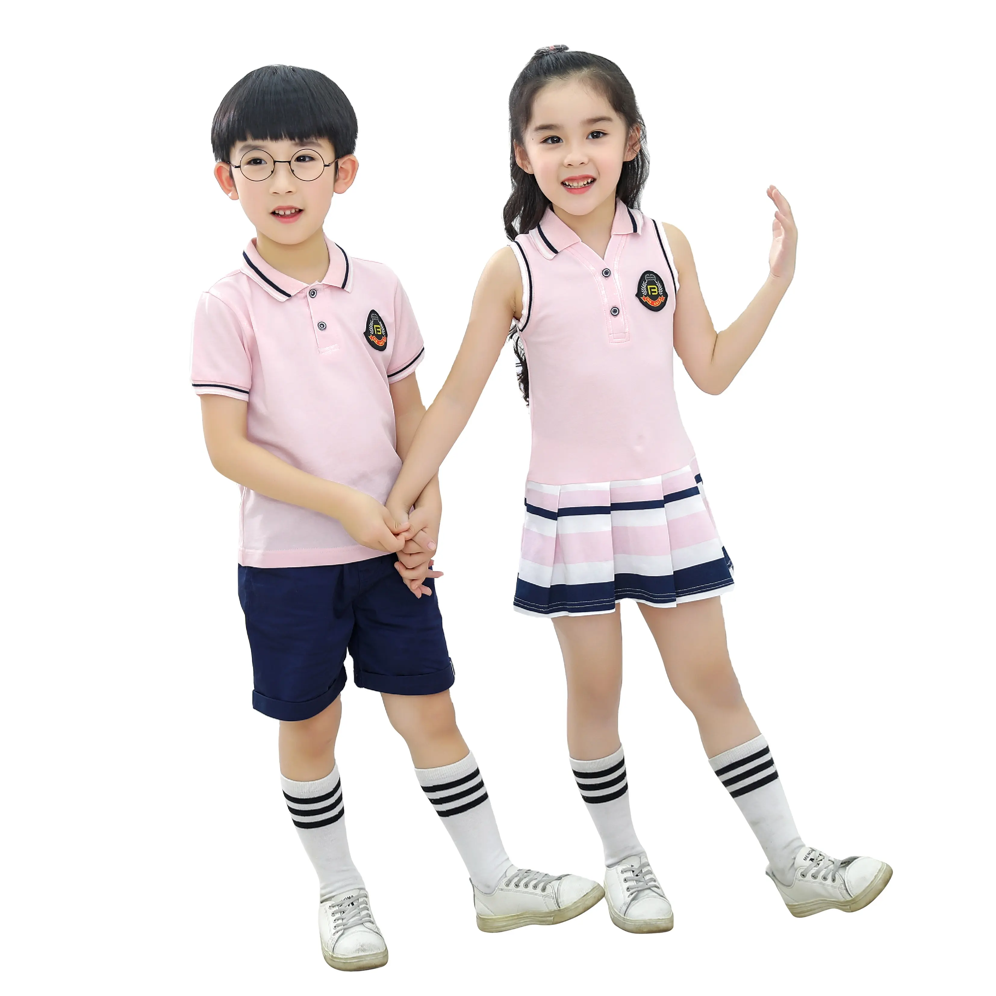 wholesale girl's dress school unfirm school garment boy's clothing set girl's clothing sets teen girls