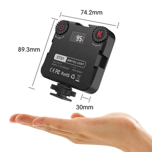 St81Photo Selfie Live Streaming En Ligne Réunion Lumière Smartphone Caméra Poche Led Lampe Portable Studio Vidéo Rechargeable - Product Image 2