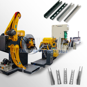 Máquina formadora de rollos de canal Unistrut de canal C de puntal galvanizado ranurado 41*21 para energía solar - Product Image 2