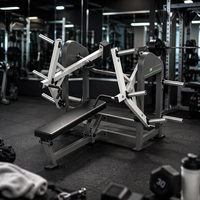 Machine de musculation professionnelle Liva Iso-Lateral à charge libre pour développements au banc plat, équipement d'entraînement de la force pectorale pour salle de sport commerciale