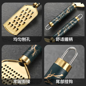 Juego de ralladores de acero inoxidable de primera calidad, 4 piezas, para jengibre, patatas, rábanos, herramienta de cocina, rebanador manual reutilizable - Product Image 3