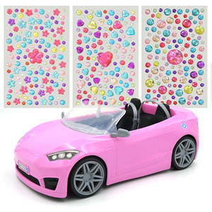 Crystal Roadster <b>Pink</b> Convertible <b>Toy</b> <b>Car</b> with Rhinestones Design Your Own for Girls 8+ Years DIY Plastic Vehicle - Product Image 6
