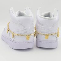 Mignon papillon lacet breloques chaussure décoration chaîne breloque dentelle verrouillage Clips bijoux accessoires pour bottes cadeaux AF1 Sneaker