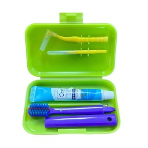 <span class=keywords><strong>Kit</strong></span> da viaggio per cura orale ortodontica dentale di nuovo design promozionale 5 pz <span class=keywords><strong>kit</strong></span> spazzolino da denti per la pulizia dell'igiene - Product Image 4
