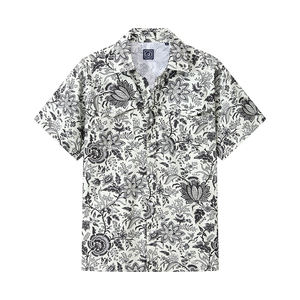 Chemise décontractée pour homme en popeline 100% coton, imprimée numériquement, écologique, personnalisée, de qualité supérieure, à manches courtes, pour les trajets domicile-travail et les week-ends - Product Image 2