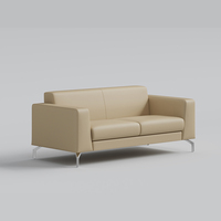 Vente flash - Canapé commercial moderne Baron - Revêtement en cuir ou en tissu - Ensemble 1/2/3 places pour bureau, réception, zone de négociation