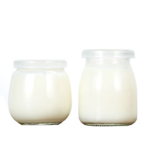 Botol Jus Kaca Transparan Kecil Kosong dengan Tutup Plastik Botol Puding Kaca Cantik, Toples Lucu dengan Topi Plastik - Product Image 3