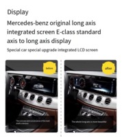 Untuk Mercedes-Benz W213 E300 Layar Sentral Kontrol Besar Panel Kluster Digital Ganda LED Instrumen Speedometer Layar LCD RHD