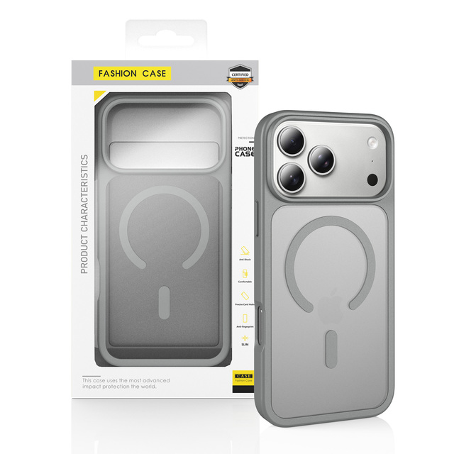 Premium Magnetic Phone Case With Retail Box Packaging for iPhone 16 17 18 Pro Max Matte TPU PC Shockproof Protective Cover