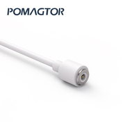 Cable de carga magnético de cabeza redonda para Dispositivo inteligente, 7,4mm, alta calidad, 2 pines