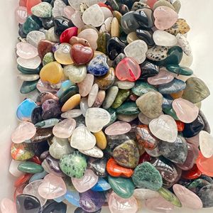 Hồng Thạch Anh Trang Trí Tự Nhiên Đá Quý Thủ Công Mô Hình Cho Cross-Biên Giới Cho Amazon Khắc Trang Trí Cách Sử Dụng 20Mm Trái Tim Pha Lê Đá - Product Image 6