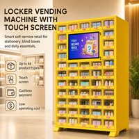 Distributeur automatique de casiers commerciaux en usine, armoire de vente au détail intelligente en libre-service avec lecteur de carte QR et écran tactile