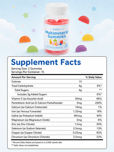 Gomitas Multivitamínicas y Minerales para Niños en Forma de Cubo, Juego Combinado en Botella, Certificado GMP, OEM, Venta al Por Mayor para Tiendas de Regalos - Product Image 6