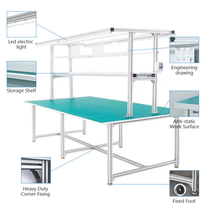 <span class=keywords><strong>Eida</strong></span> Industrial - Estanterías Apilables de Aluminio de 5 Niveles, Capacidad de 200 kg, para Taller, Producción DIY - Product Image 4