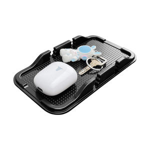 Аксессуары для мобильного автомобиля, автомобильный ящик для хранения, противоскользящий держатель для монет, карт, GPS, тире, настольный держатель для мобильного телефона - Product Image 1