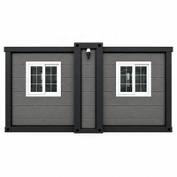 Bâtiment de bureau modulaire préfabriqué en conteneur portable de 20 pieds pour chantier de construction et camp de projet