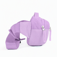Sac banane personnalisable en polyester style vintage, accessoire décontracté pour la randonnée en extérieur avec fermeture éclair réglable pour femmes et hommes