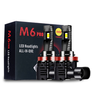 2022 Mini taille M3 phare LED X3 H8 H9 H11 Kit de phare antibrouillard tout-en-un H4 H13 <span class=keywords><strong>M6</strong></span> Pro phare LED pour voitures modèle Accord - Product Image 3